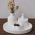Pure Elegance White Concrete Decor Set
